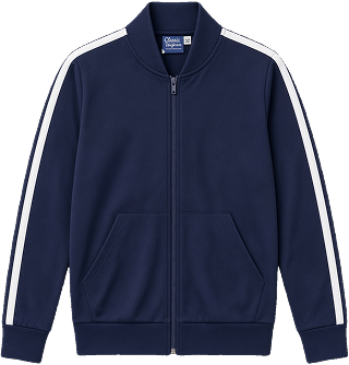 Jacket With White Strips